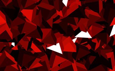 Üçgenli koyu kırmızı vektör arkaplan. Doğa tarzında üçgenleri olan güzel bir çizim. İşiniz için en iyi akıllı tasarım.