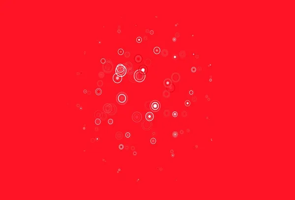 带有圆盘的浅红色矢量纹理 采用带气泡的抽象风格的模糊装饰设计 未来主义广告的模式 小册子 — 图库矢量图片