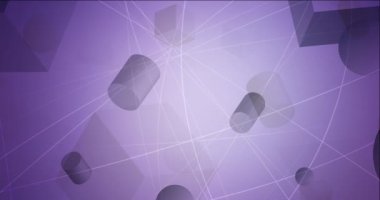 Soyut basit renkli arkaplan videosu, renkli geometrik soyut şekiller deseni