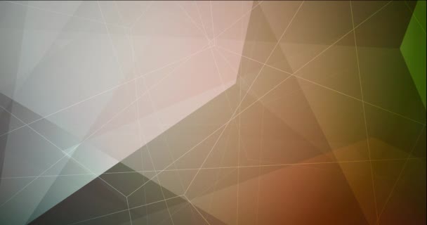 Abstract Simple Colorful Background Video Colored Geometrical Abstract Shapes Pattern — Stock Video
