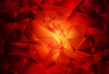 Koyu kırmızı vektör soyut çokgen desen. Çokgen biçiminde, gradyan ile renkli çizimler. Pankartın için tamamen yeni bir şablon.