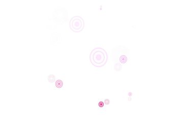 Çember şekilli açık pembe vektör düzeni. Soyut arka planda bulanık kabarcıklar ve renkli gradyan. İş ilanınız için tasarım.