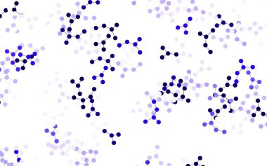 Yapay zeka yapısına sahip açık mor vektör şablonu. Soyut şablondaki yapay zeka şekilleriyle parlayan illüstrasyon. Zeka ve yenilik reklamları için şablon.