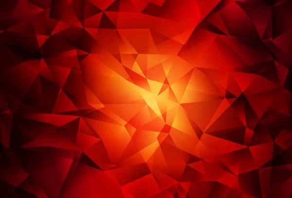 Mörkröd Vektor Abstrakt Polygonal Mönster Färgglad Illustration Polygonal Stil Med — Stock vektor