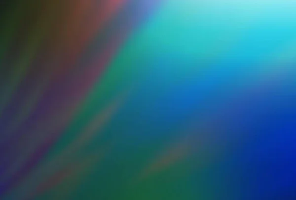 Donkerblauw Groene Vector Wazig Glans Abstracte Achtergrond Kleurrijke Illustratie Abstracte — Stockvector