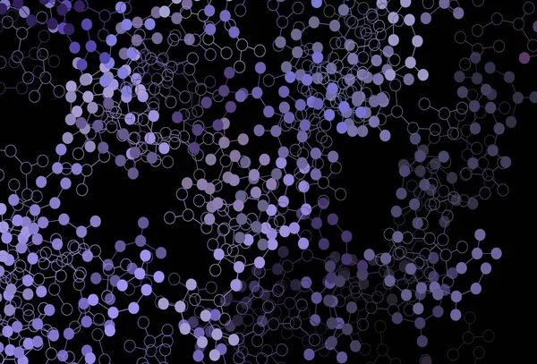 Yapay zeka kavramına sahip koyu mor vektör dokusu. Parlak renkli bir illüstrasyon ve yapay zekanın gerçek yapısı. Teklif verilerinin tanıtımı için akıllı tasarım.