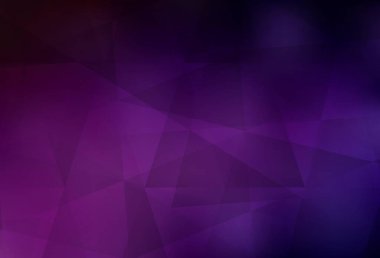 Koyu pembe vektör soyut mozaik arka plan. Üçgenli parlak renkli çizimler. İş tasarımınız için yepyeni bir tarz.