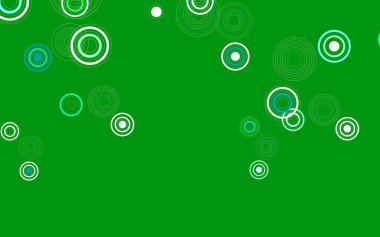 Açık Mavi, noktalı yeşil vektör arkaplanı. Soyut arka planda bulanık kabarcıklar ve renkli gradyan. Güzel web siteleri için desen.