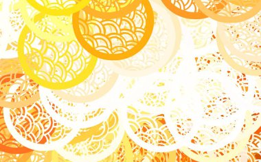 Açık Turuncu Vektör Parıltısı soyut çizim ve bulanık yağmur damlaları. Renkli su damlaları olan modern soyut çizimler. Web siteniz için basit tasarım.