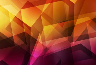 Koyu Turuncu vektör düşük polimerli yerleşim. Çokgen şekilli bir örnek. Cep telefonunun arka planının şablonu.