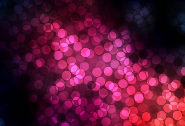 Çember şekilli koyu pembe vektör düzeni. Parlak renkli soyut çemberlerin olduğu bir resim. Marka kitabınız için yeni şablon.