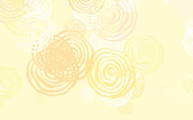 Açık Turuncu vektör, güllü zarif duvar kağıdı. Beyaz arka planda doğal bir çiçek. Web ve broşürler için elle boyanmış tasarım.