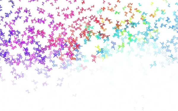 Светло Розовый Синий Вектор Ветвями Блеск Абстрактной Иллюстрации Листьями Ветвями — стоковый вектор