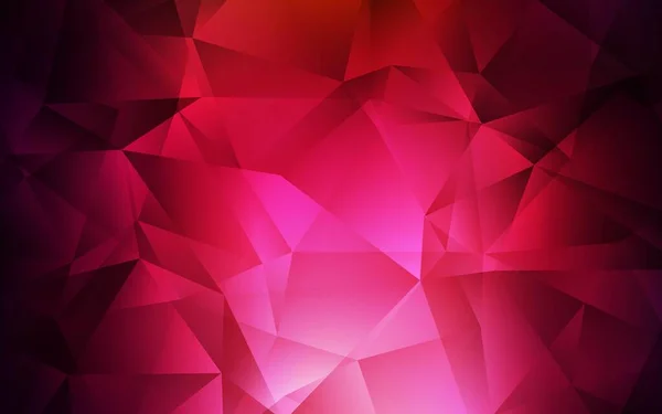 Mörkröd Vektor Polygon Abstrakt Bakgrund Glänsande Polygonal Illustration Som Består — Stock vektor