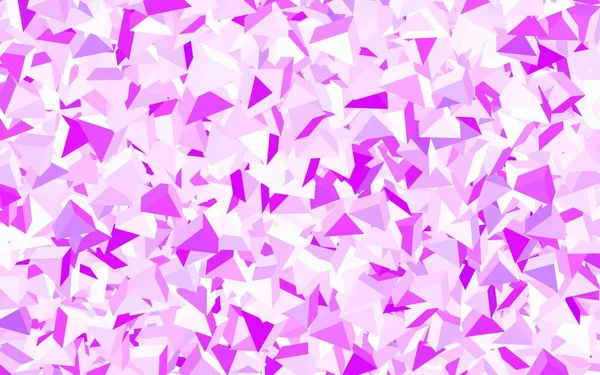 浅紫色 粉红矢量背景与多边形风格 带有彩色三角形的现代抽象图解 手机的背景 — 图库矢量图片