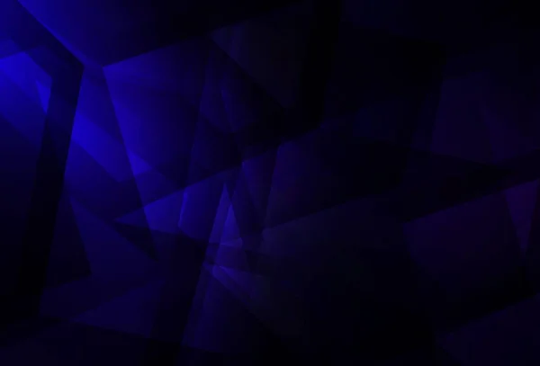 Dark Blue Vektor Low Poly Hintergrund Glitzernde Abstrakte Illustration Mit — Stockvektor