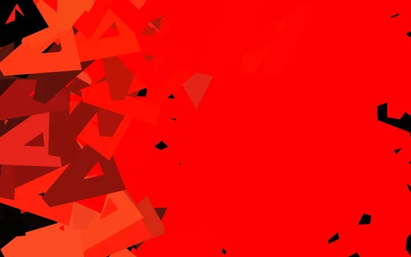 Textura Vectorial Rojo Oscuro Con Estilo Triangular Ilustración Con Conjunto — Archivo Imágenes Vectoriales