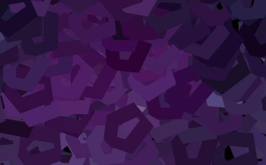 Altıgen şekilli koyu pembe vektör düzeni. Renkli altıgenli bulanık arkaplan. Web sitesi posterleri, afişler için tasarım.