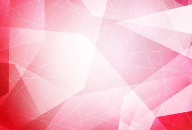 Üçgenli açık kırmızı vektör arkaplanı. Renkli üçgenlerin olduğu bir resim. Bir cep telefonu için arka plan.