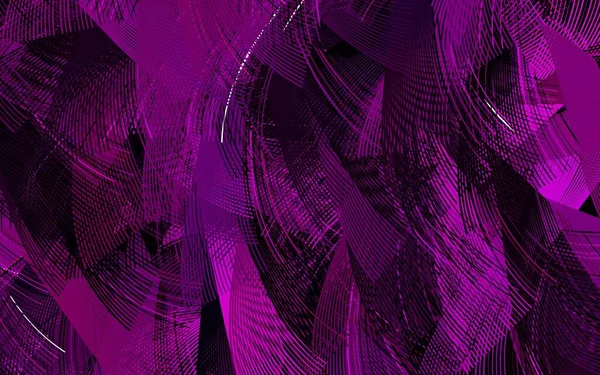 Mørk Pink Vektor Tekstur Med Buede Linjer Farverig Abstrakt Illustration Royaltyfrie stock-illustrationer