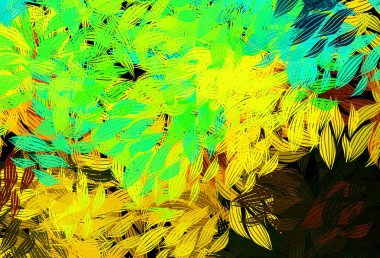 Koyu renkli, yaprakları olan zarif bir şablon. Doğal yaprağı olan zarif, parlak bir illüstrasyon. Marka kitabınız için yeni şablon.