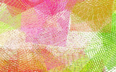 Açık Pembe, kıvrımlı çizgileri olan yeşil vektör arkaplan. Çağdaş gradyan soyut çizgileri olan çizimler. Reklamınız için yepyeni tasarım..