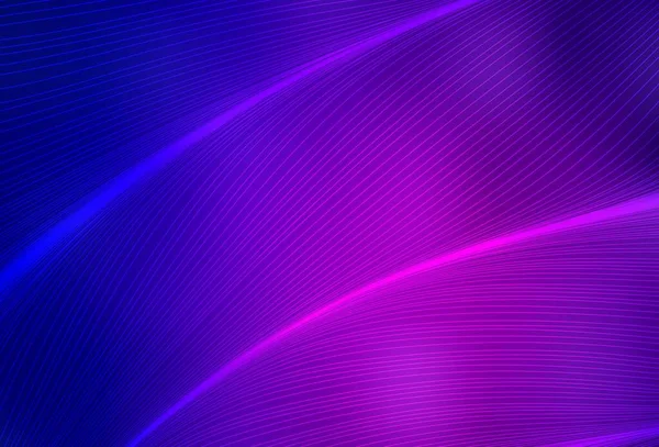 Dark Purple Fondo Vectorial Rosa Con Líneas Curvas Ilustración Abstracta — Vector de stock