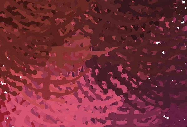 浅粉色 红色矢量图案与随机形式 现代抽象的图解与彩色的随机形式 手机的背景 — 图库矢量图片