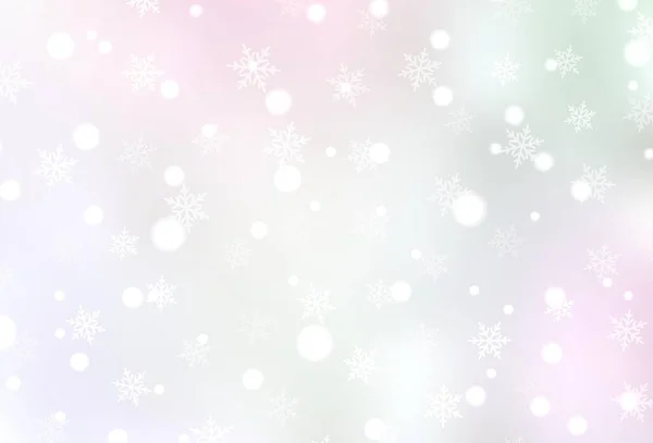 ライトピンク カーニバルスタイルの黄色のベクトルテンプレート クリスマスの属性を持つシンプルなグラデーションイラスト 小冊子や教育のチラシのパターン — ストックベクタ