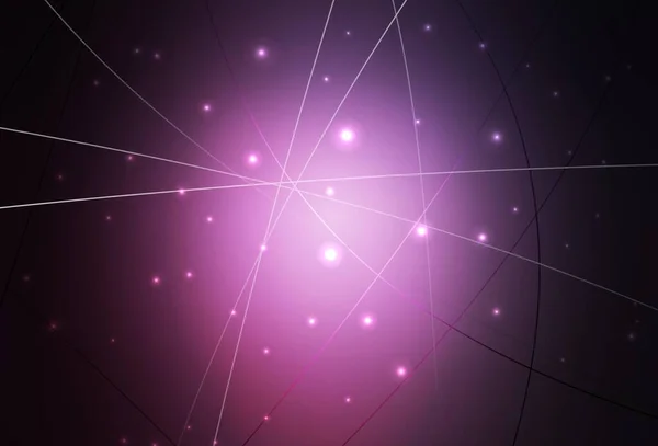 Dark Pink Vektorové Pozadí Kruhy Trojúhelníky Krásná Ilustrace Kruhy Trojúhelníky — Stockový vektor