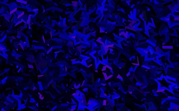 Dark Pink Blue Vector Template Sky Stars Shining Colored Illustration — Stock Vector
