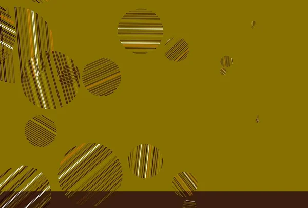 Lichtrode Gele Vectortextuur Met Schijven Glitter Abstracte Illustratie Met Wazige — Stockvector