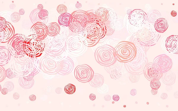 Açık kırmızı vektör arka planı güllerle karalıyor. Çiçekli yepyeni renkli bir illüstrasyon. Çocuk kitapları için renkli desen.