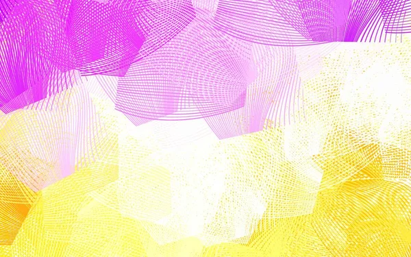 Açık Pembe, düz çizgileri olan sarı vektör düzeni. Bulanık arkaplanda gradyanı olan çizgiler. Reklamlar, posterler, afişler için desen.