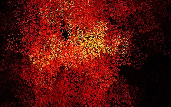 Modello Vettoriale Rosso Scuro Con Stelle Natale Illustrazione Astratta Glitter — Vettoriale Stock