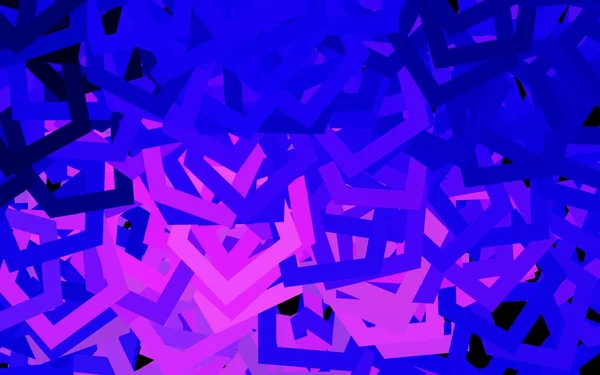 濃い紫 六角形のピンクのベクトルの背景 ぼかし面上の色の六角形のイラスト 壁紙の質感のためのパターン — ストックベクタ