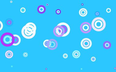 Açık Pembe, noktalı mavi vektör arkaplanı. Bulanık yağmur damlaları olan soyut bir çizim. Marka kitabınız için yeni şablon.