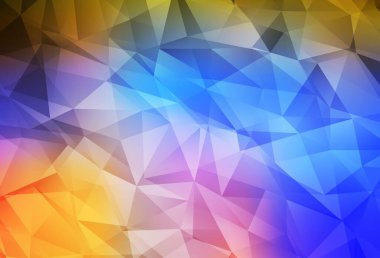 Açık Çokrenkli vektör üçgen mozaik doku. Üçgenli renkli soyut çizimler. Web siteniz için yeni bir doku.