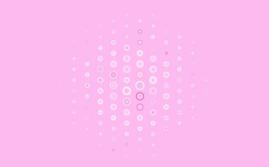 Açık Mor, benekli pembe vektör arkaplan. Doğa tarzında bulanık halkaları olan güzel renkli çizimler. Marka kitabınız için yeni şablon.