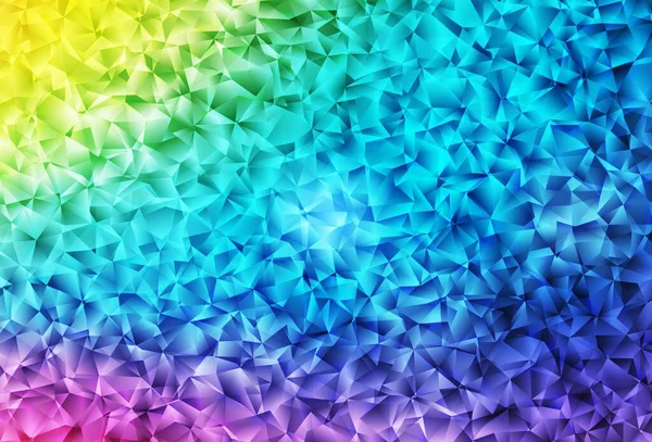 Light Multicolor Vector Low Poly Textur Leuchtend Bunte Illustration Mit — Stockvektor