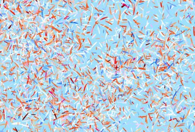 Parlak çizgili açık pembe vektör arkaplanı. Renkli çubuklarla, soyut çizimler. Reklamınız, posteriniz, afişiniz için en iyi tasarım.