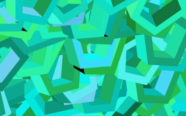 Altıgenli açık yeşil vektör arkaplanı. Altıgenli soyut bir tasarım. Marka kitabınız için yeni şablon.