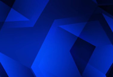 Koyu mavi vektör soyut çokgen şablon. Çokgen soyut çizim ve gradyan. Web siteniz için çokgen tasarım.