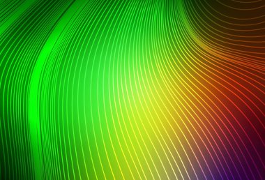 Açık yeşil, keskin çizgileri olan kırmızı vektör deseni. Bulanık arkaplanda gradyanı olan çizgiler. İş ilanınız için akıllı tasarım.