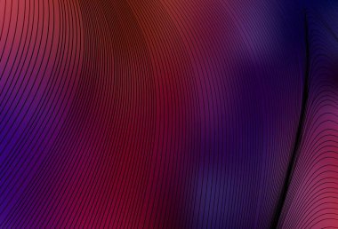 Koyu mavi, kırmızı çizgili arka plan. Değişken çizgileri olan renkli geometrik örnek. Markan için yeni kompozisyon.