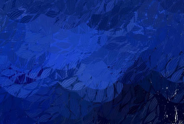 Patrón Vectorial Azul Oscuro Con Formas Aleatorias Ilustración Con Formas — Archivo Imágenes Vectoriales