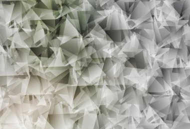Açık gri vektör düşük polimerli doku. Çokgen tarzda tamamen yeni bir renk çizimi. Bir markanın arkaplanı için desen.