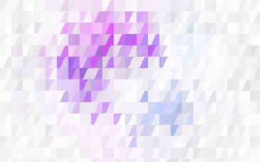 Koyu pembe, yeşil vektör geometrik basit minimalist arkaplan, beyaz arkaplandaki üçgenlerden oluşur. İş tasarımınız için eğimli üçgen desen.