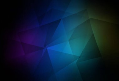Koyu Çokrenkli vektör çokgen arka plan. Çokgen biçiminde, gradyan ile renkli çizimler. Web siteniz için yeni bir doku.