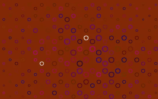 Світло Блакитний Червоний Векторний Шаблон Колами Розмиті Бульбашки Абстрактному Тлі — стоковий вектор